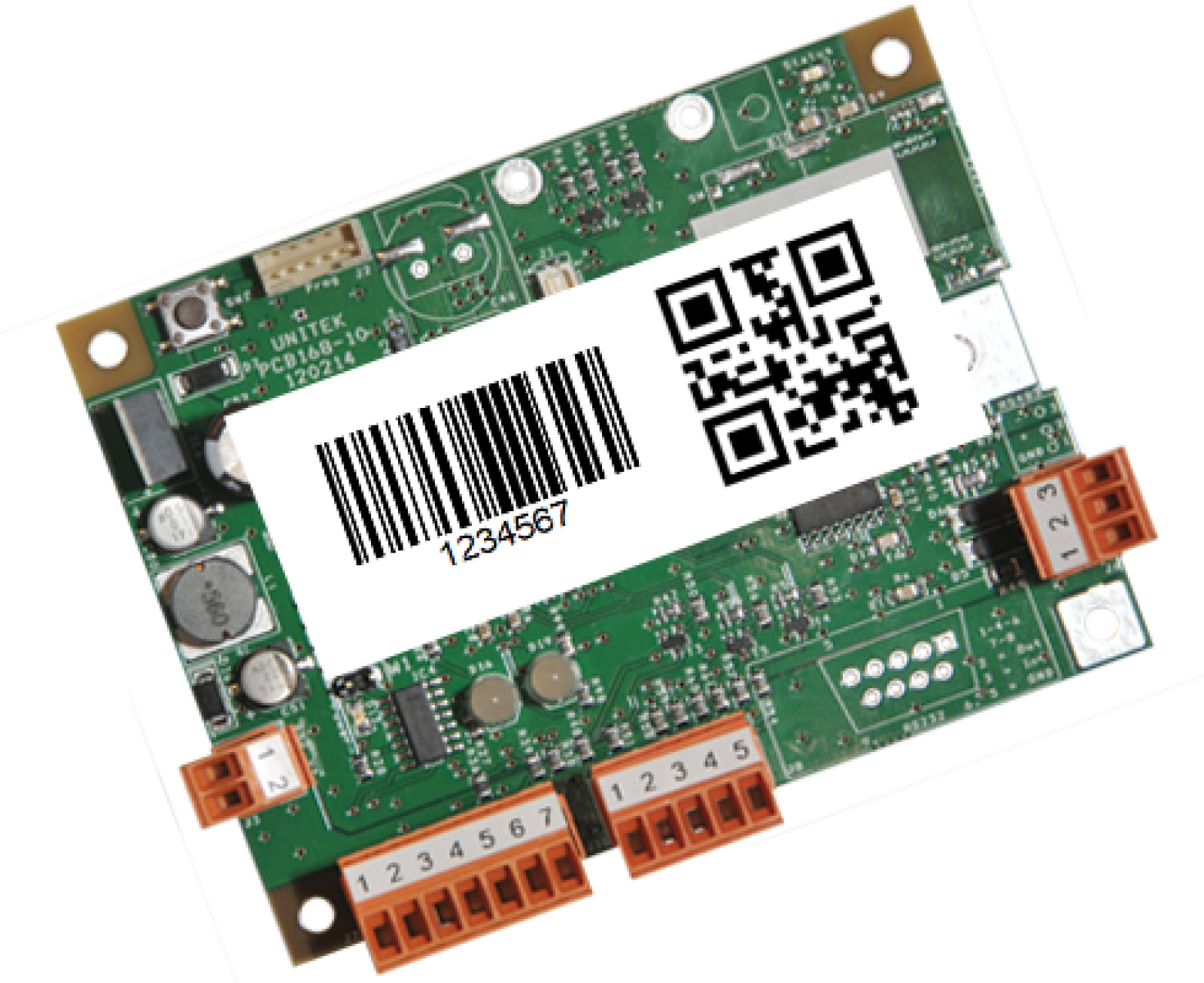 Interfaceprint til stregkodelæser, type PCB168-PIC156